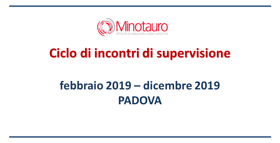 Ciclo di incontri di supervisione 2019 – Padova