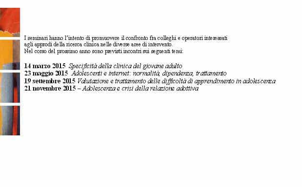 DATE DEI SEMINARI 2015