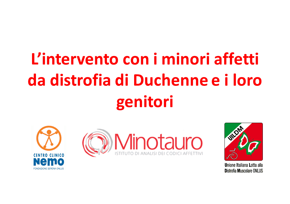 L’intervento con minori affetti da distrofia di Duchenne e i loro genitori