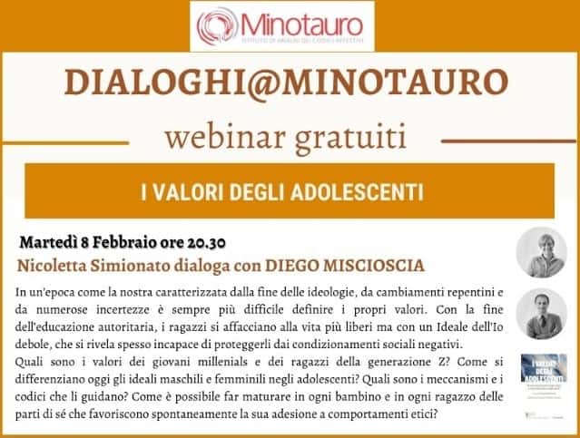 I valori degli adolescenti – Dialoghi@Minotauro – Registrazione ora disponibile