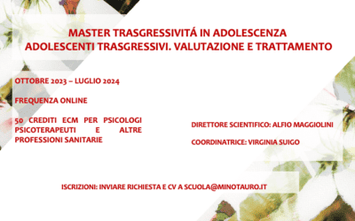 Master trasgressività in adolescenza “Adolescenti trasgressivi. Valutazione e trattamento” – ISCRIZIONI APERTE