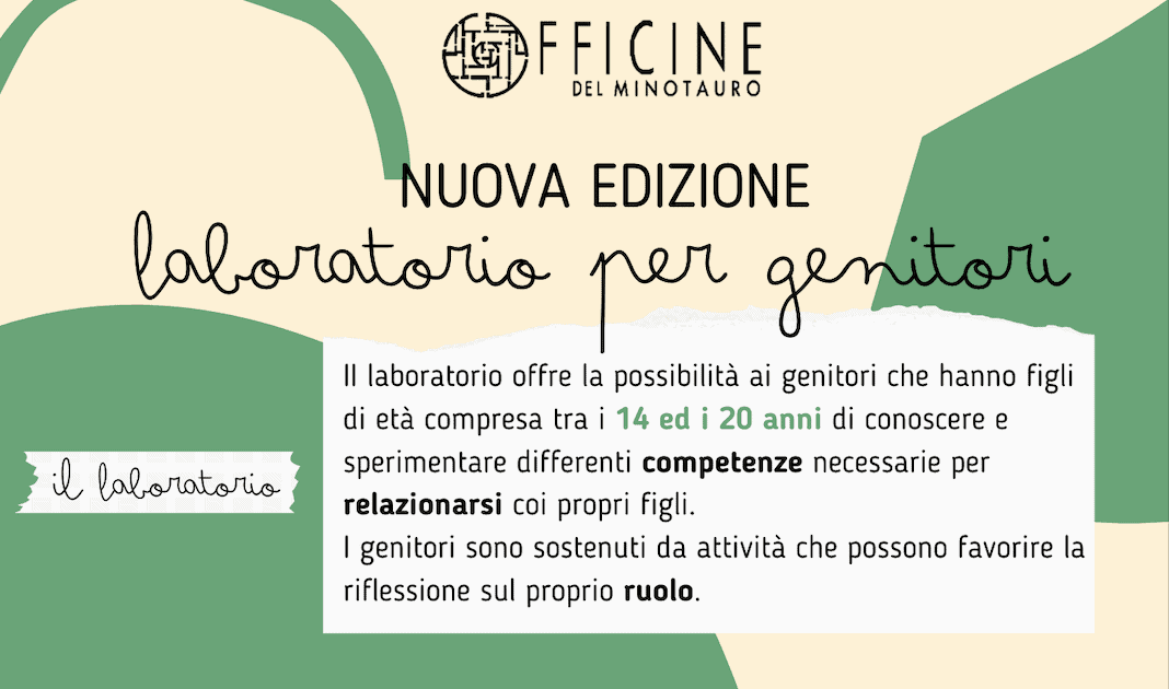 Riparte il Laboratorio per genitori dal 18 GENNAIO 2024!