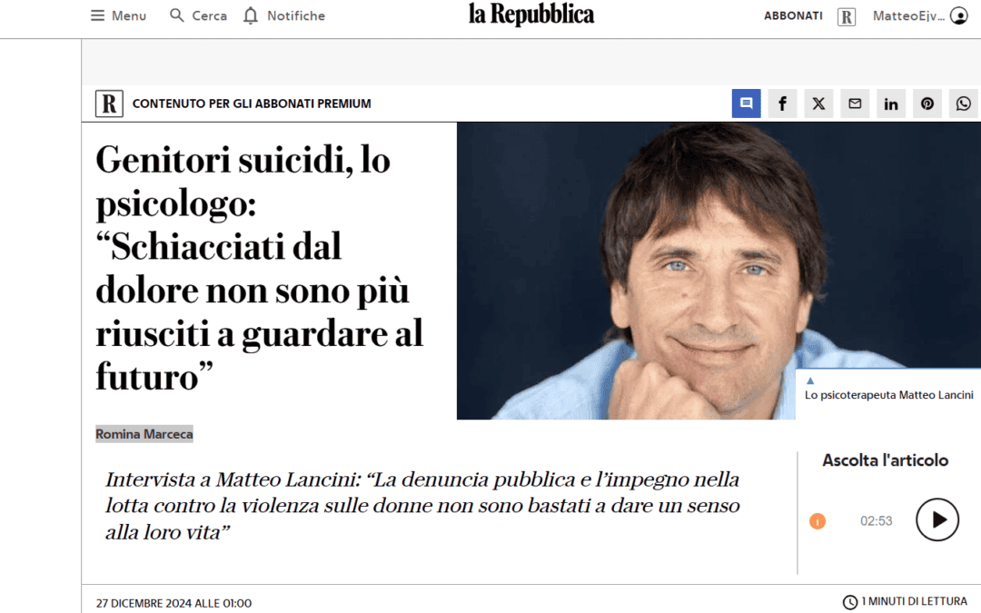 Genitori suicidi, lo psicologo: “Schiacciati dal dolore non sono più riusciti a guardare al futuro”